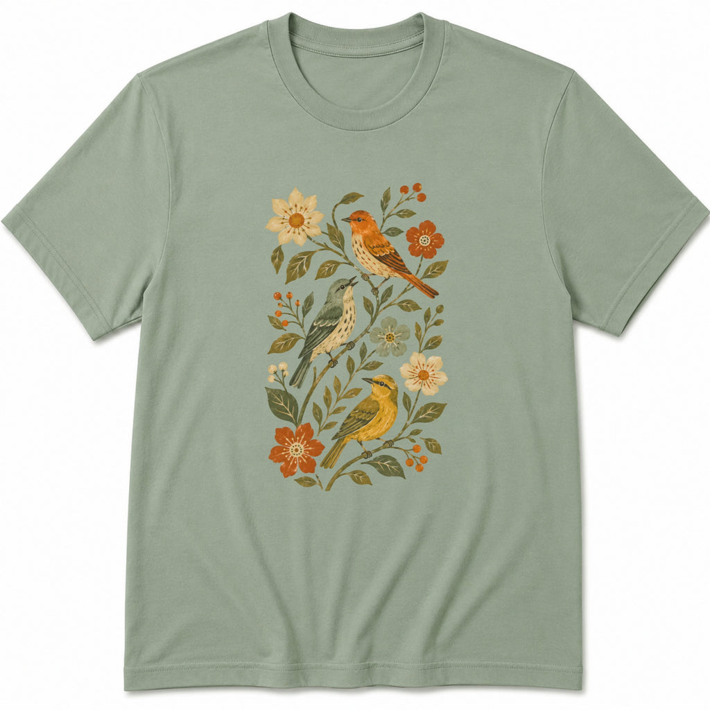 Birds & Flowers T-Shirt
