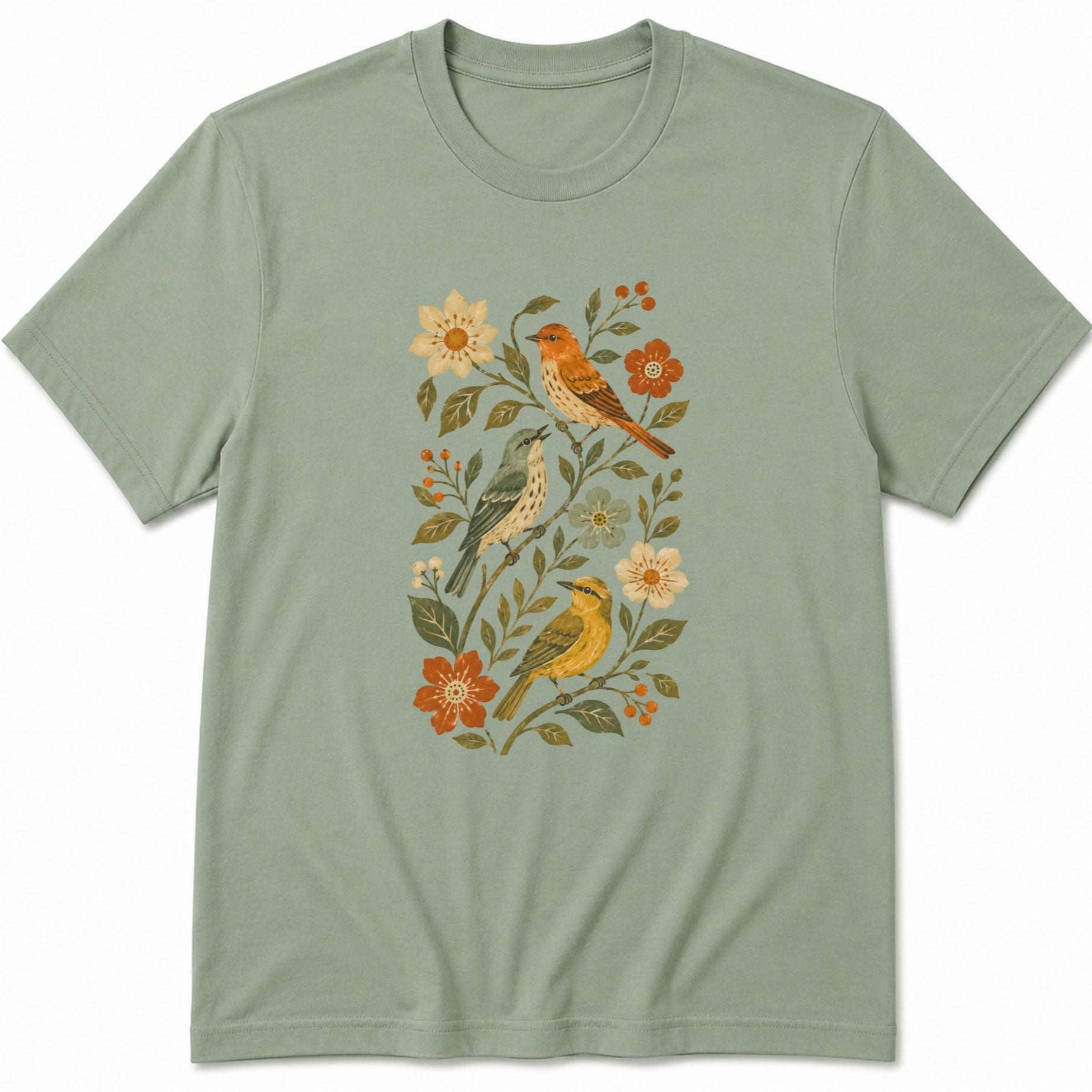 Birds & Flowers T-Shirt