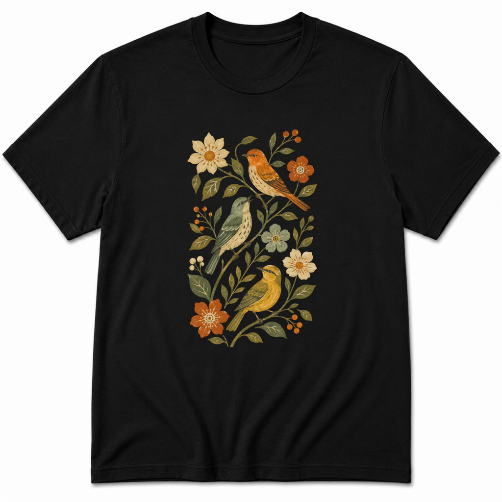 Birds & Flowers T-Shirt