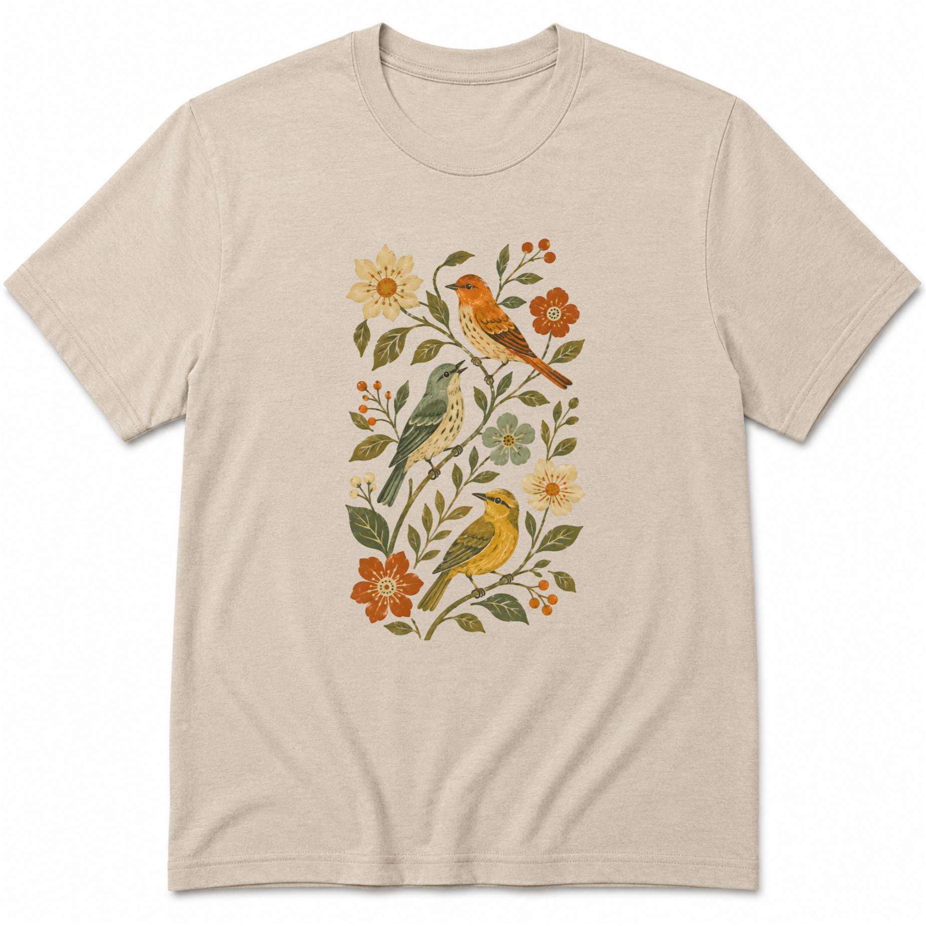 Birds & Flowers T-Shirt