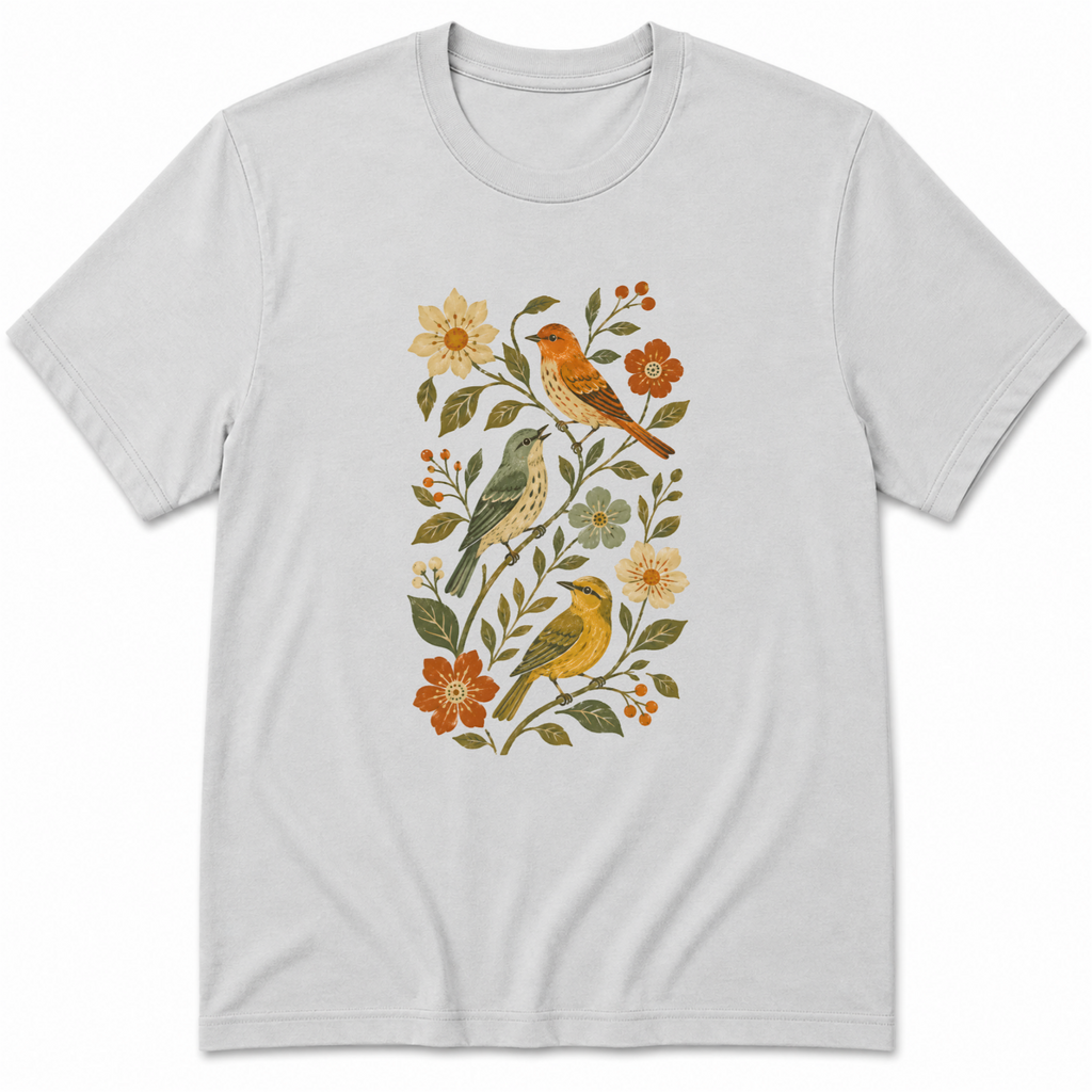 Birds & Flowers T-Shirt