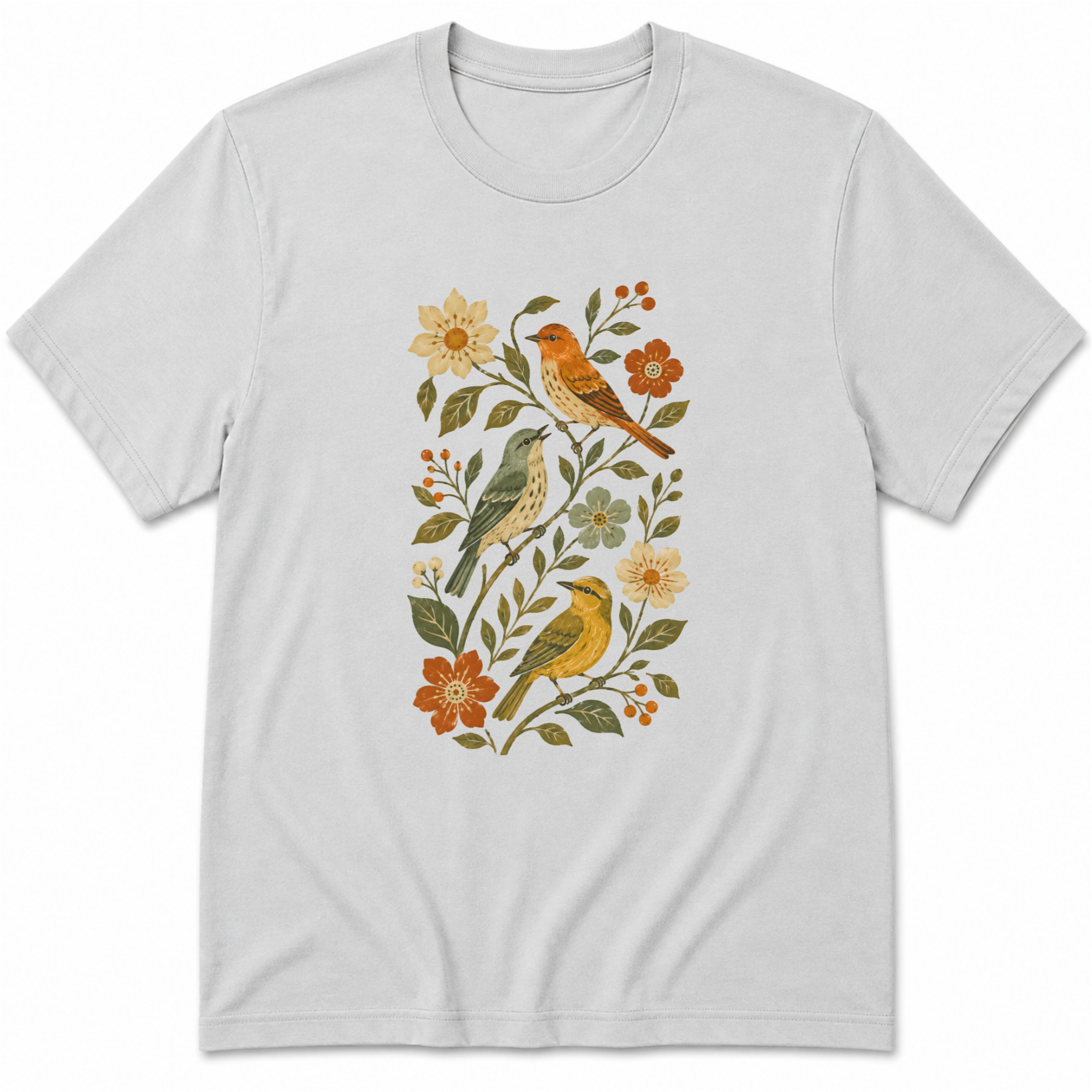 Birds & Flowers T-Shirt