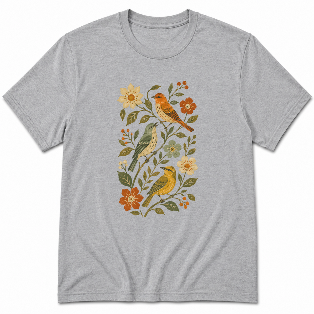 Birds & Flowers T-Shirt