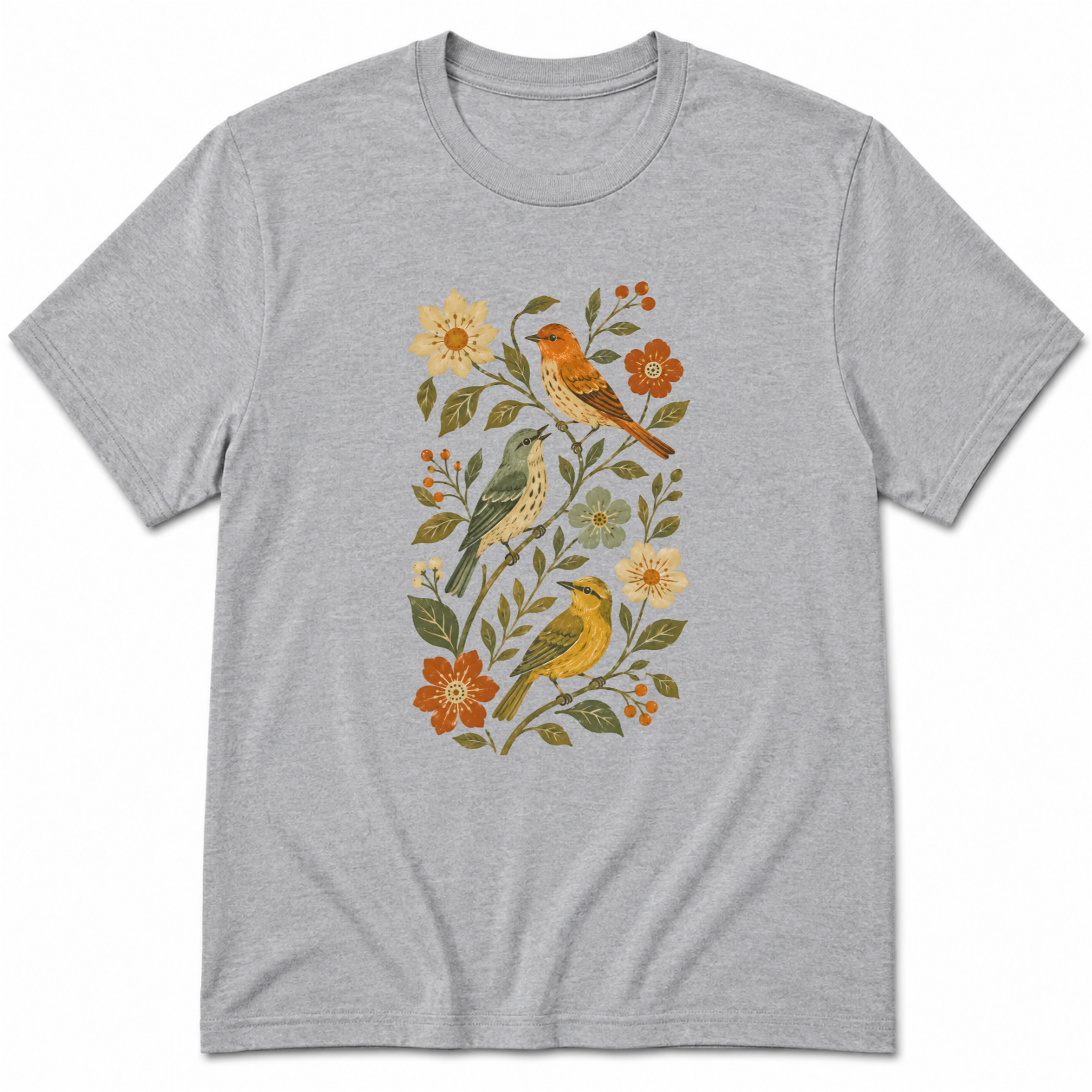 Birds & Flowers T-Shirt