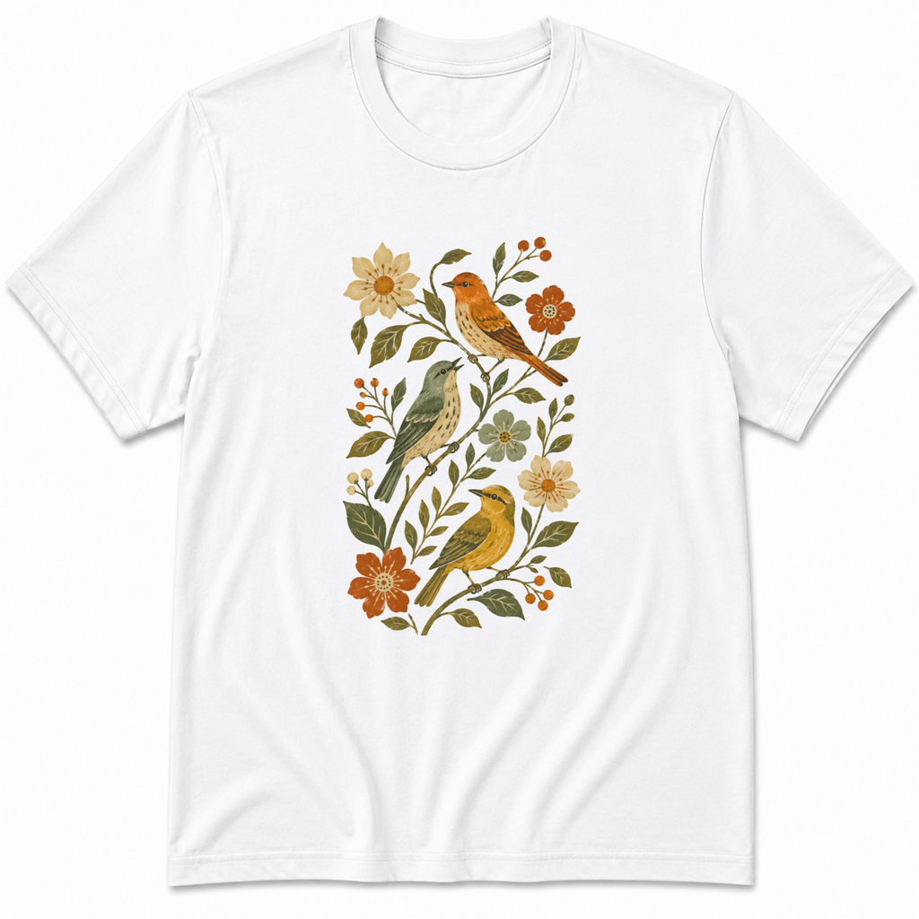 Birds & Flowers T-Shirt