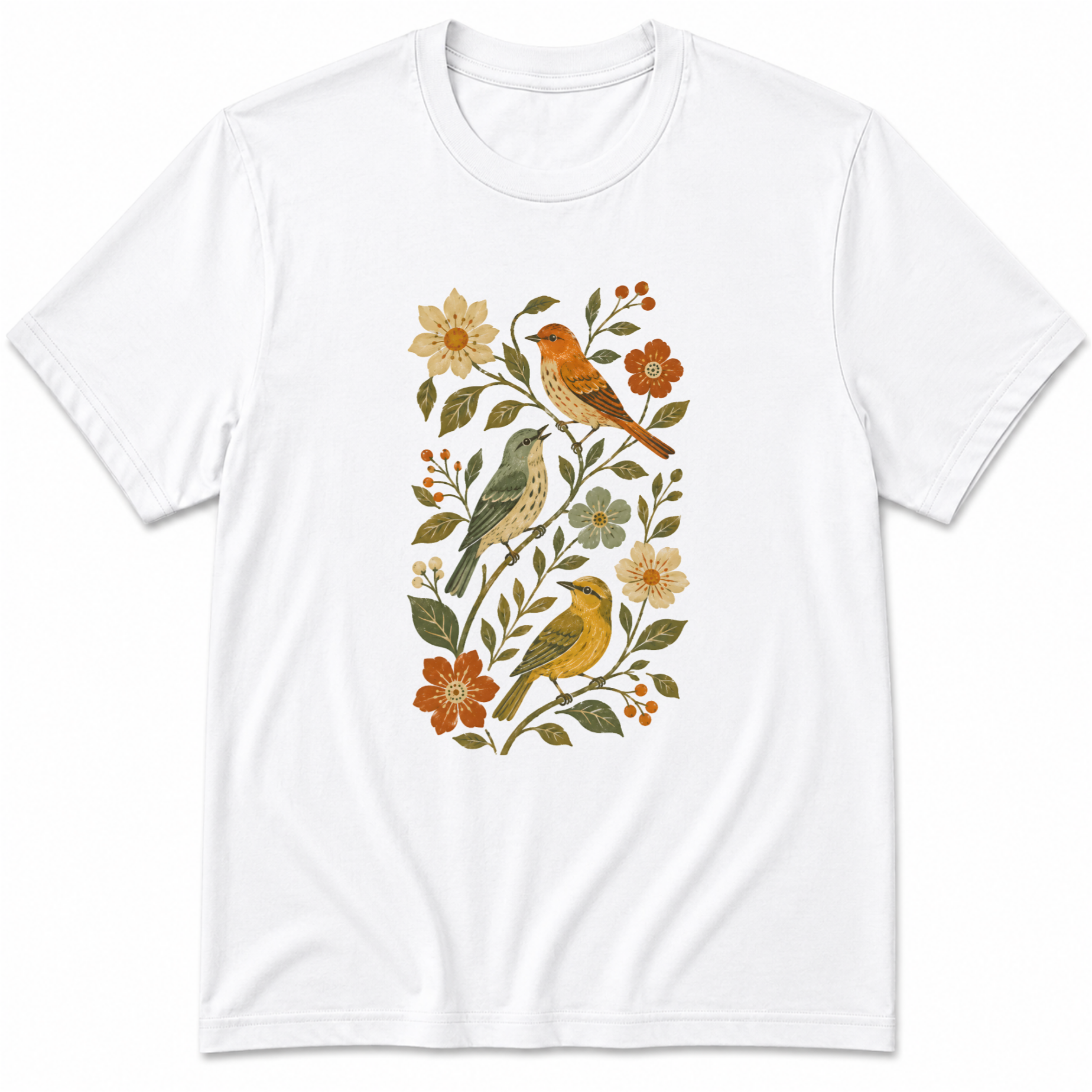 Birds & Flowers T-Shirt