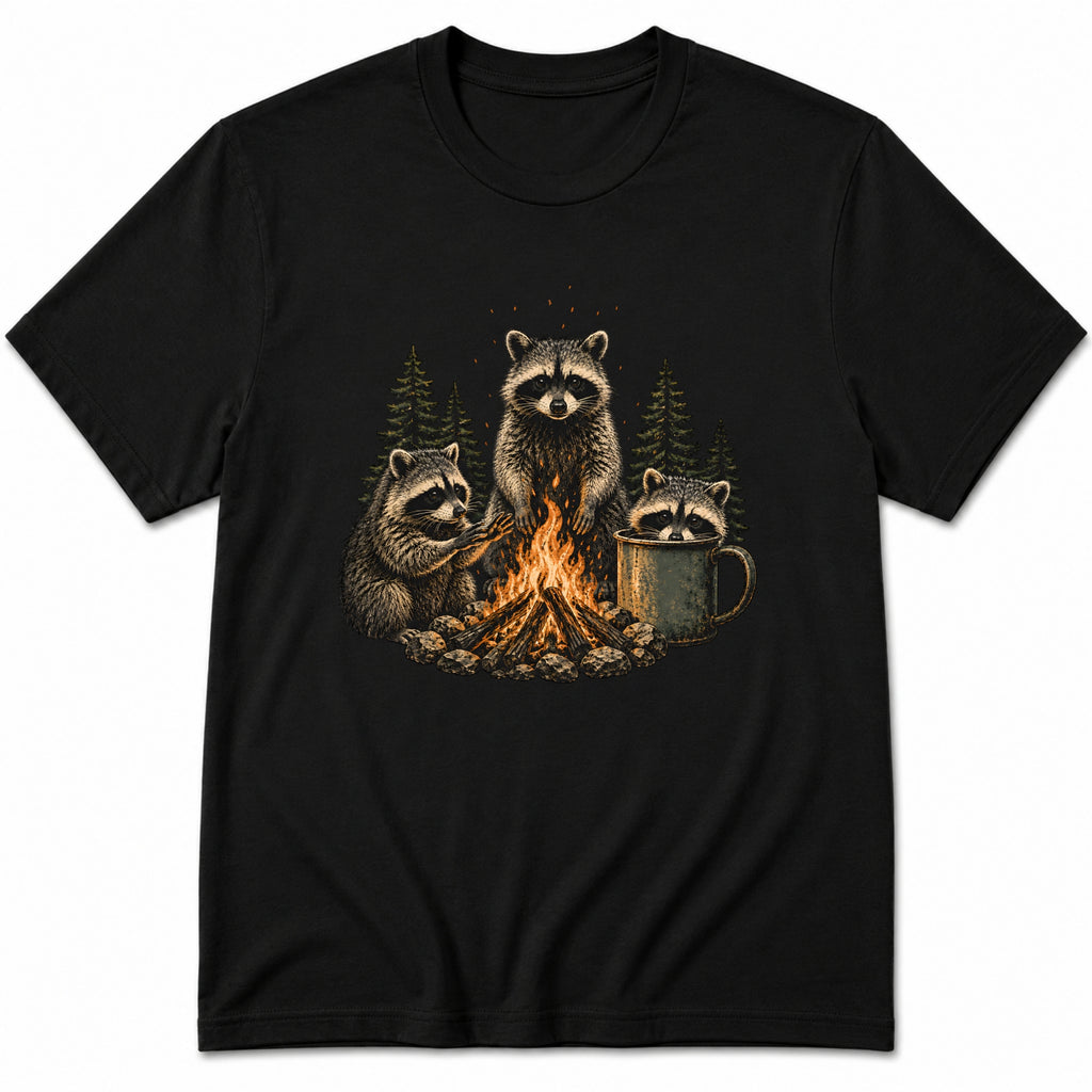Campfire Raccoons T-Shirt