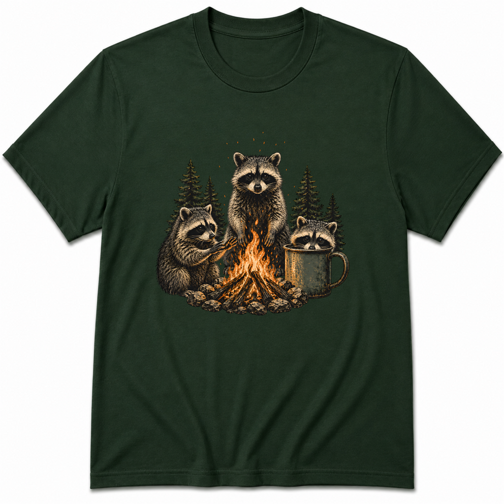 Campfire Raccoons T-Shirt