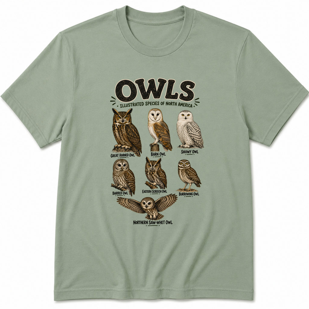 Vintage Owls T-Shirt