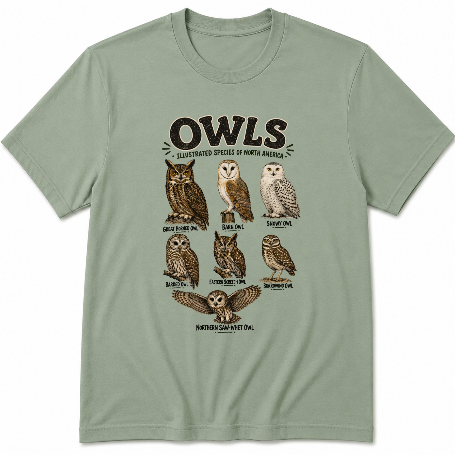 Vintage Owls T-Shirt