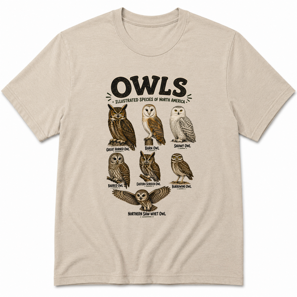 Vintage Owls T-Shirt