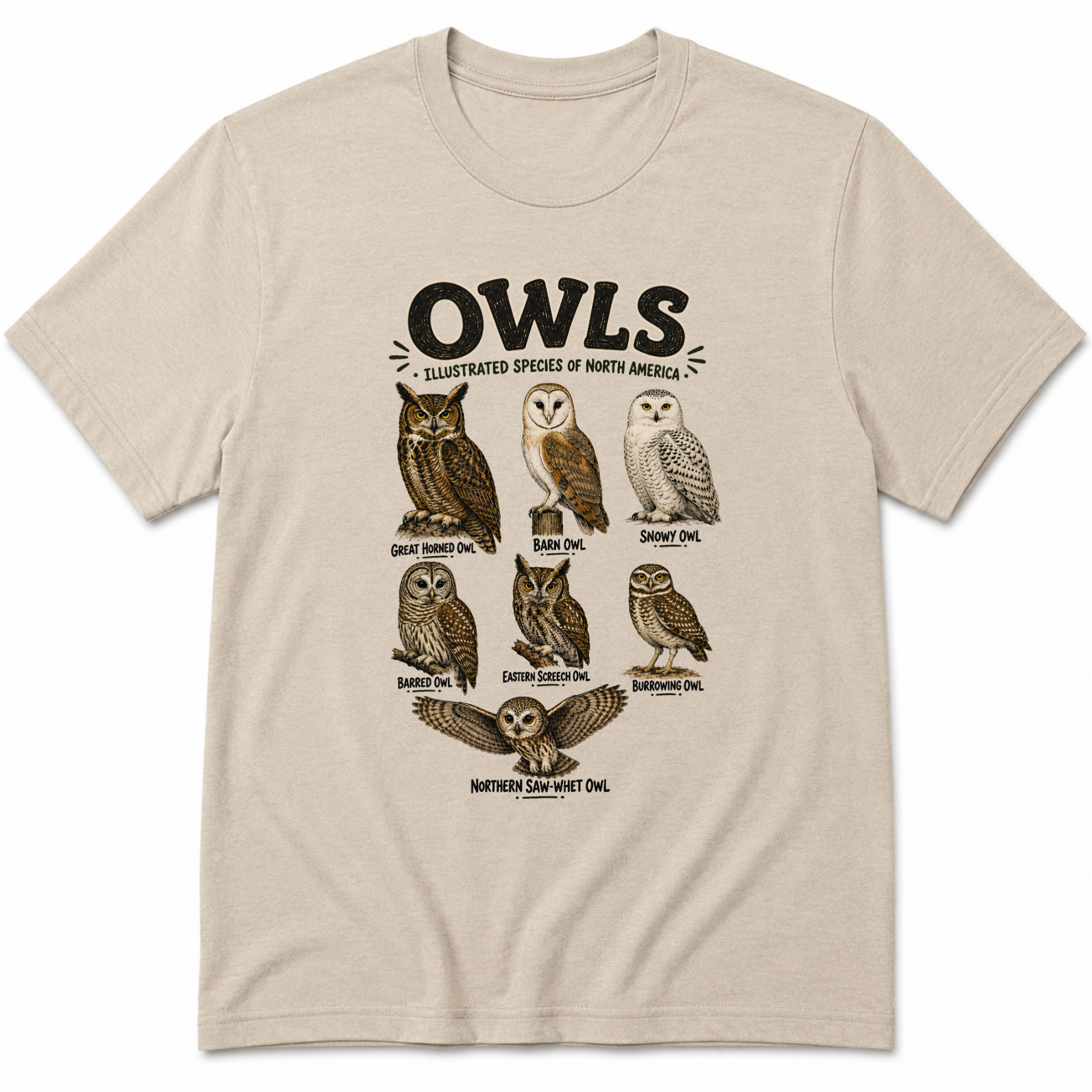 Vintage Owls T-Shirt
