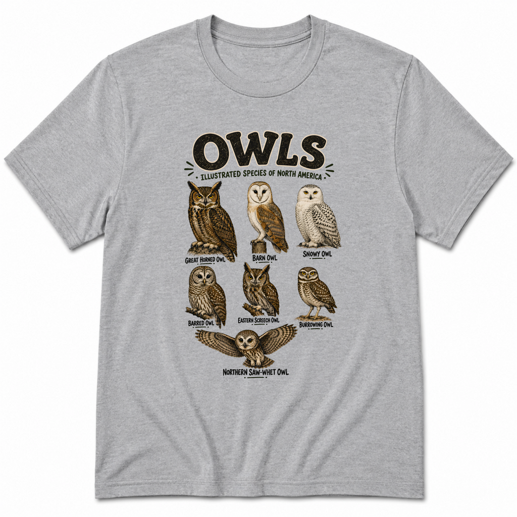 Vintage Owls T-Shirt