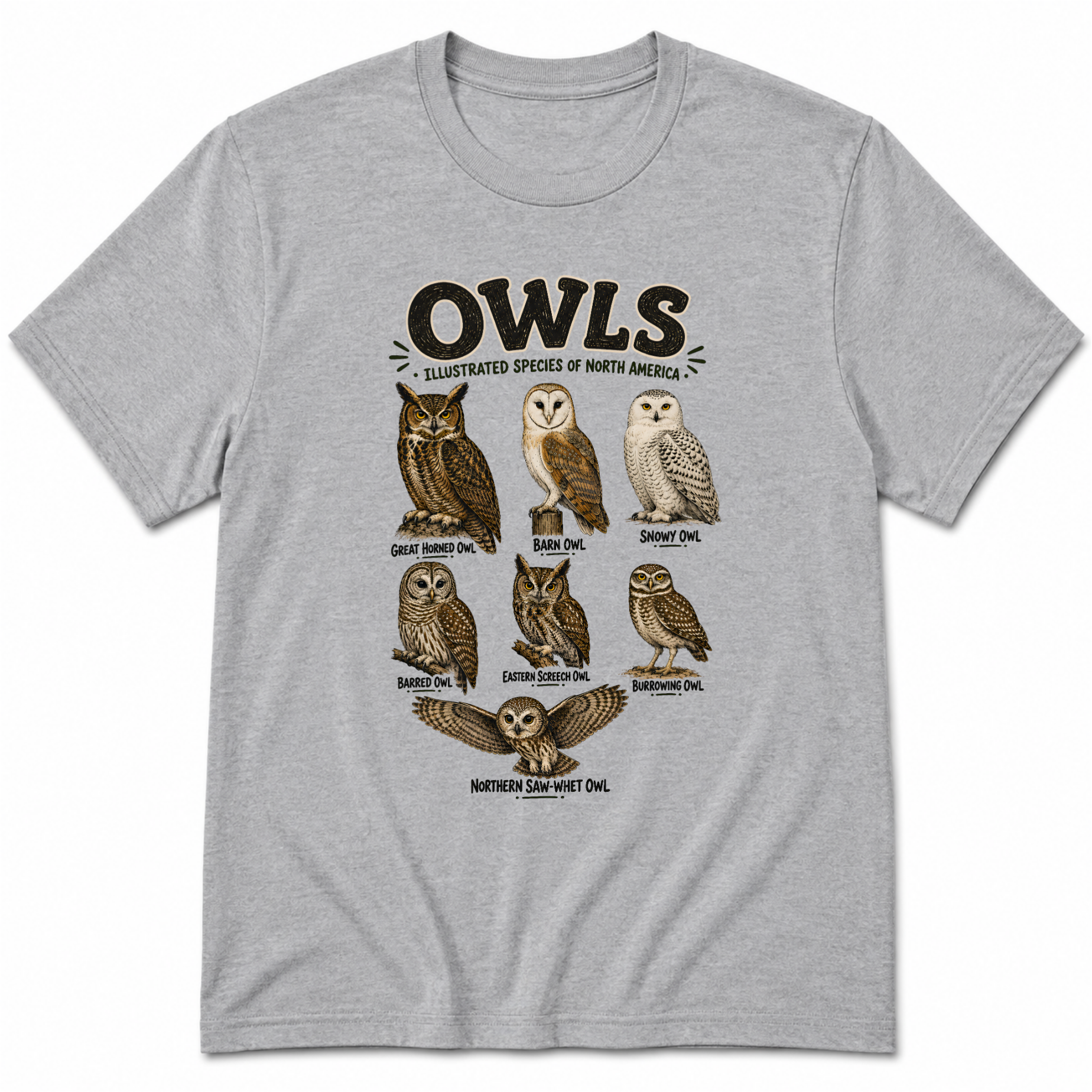 Vintage Owls T-Shirt