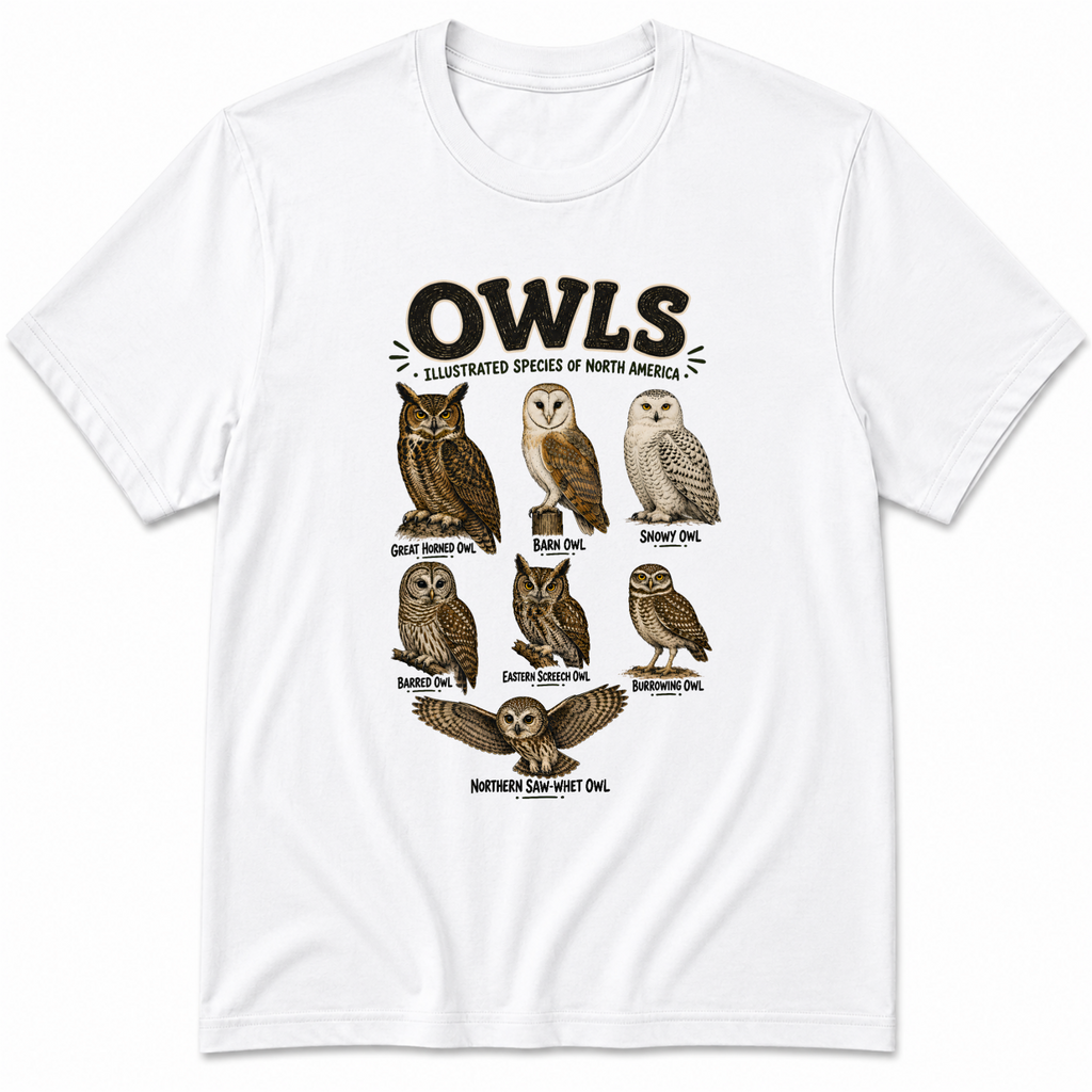 Vintage Owls T-Shirt