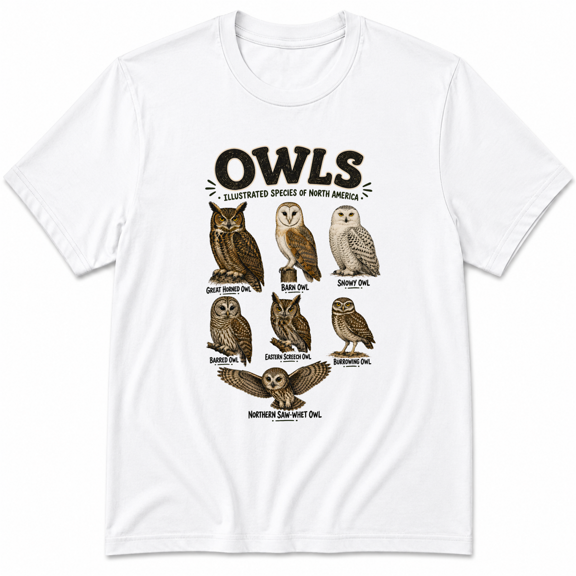 Vintage Owls T-Shirt
